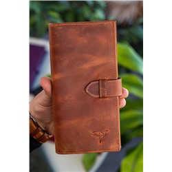 Garbalia, Albert Rfıd Engelleyici Telefon Bölmeli Crazy Taba Unisex Cüzdan