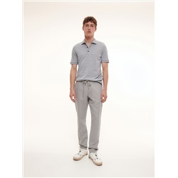 Chino-Jogger mit hohem Leinenanteil