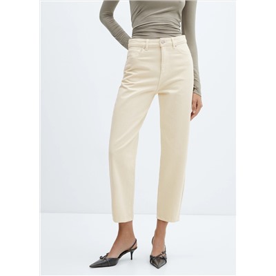 Jeans slouchy tiro alto
