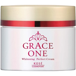 KOSE GRACE ONE Крем для лица с отбеливающим эффектом с витамином С 3 в 1 антивозрастной для кожи после 50 лет, банка 100гр