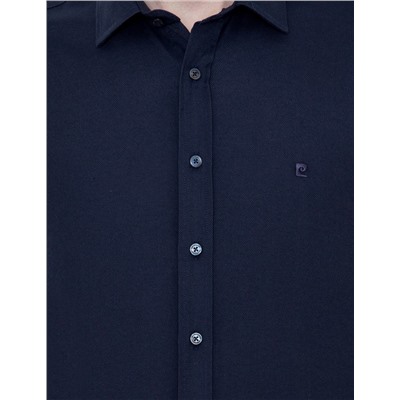 Lacivert Slim Fit Oxford Gömlek