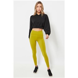 Leggings cintura alta - Verde oliva