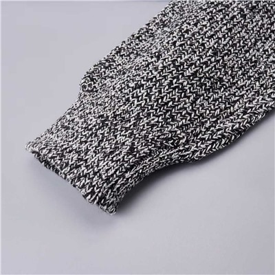 Повседневный короткий вязаный свитер с длинными рукавами