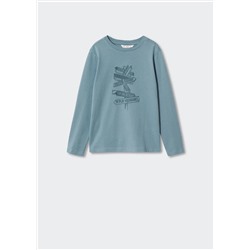 Camiseta estampada algodón -  Niño | MANGO OUTLET España