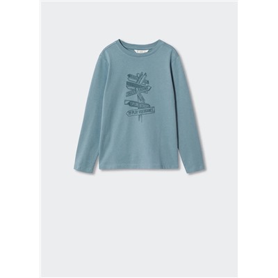 Camiseta estampada algodón -  Niño | MANGO OUTLET España