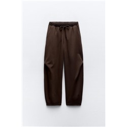 FEW ITEMS LEFT PLUSH JOGGER TROUSERS WITH PLEATS
