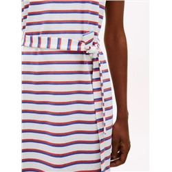 Belted Stripe T-Shirt Dress