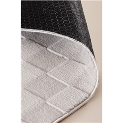 Soie Rölyef Halı - Gri - 200x290 cm