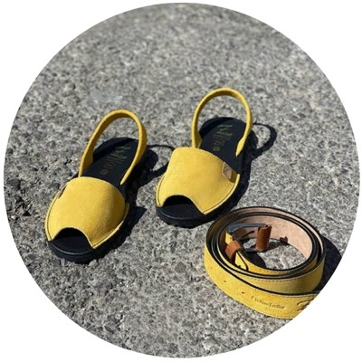 Ab.Zapatos • 3106-8 • AMARILLO+Ab.Zapatos Pelle cinturon (140) Amarillo АКЦИЯ