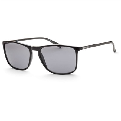 Calvin Klein Men's Black Rectangular Sunglasses