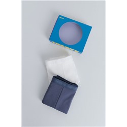 Pack 2 bragas bóxer azul, blanco