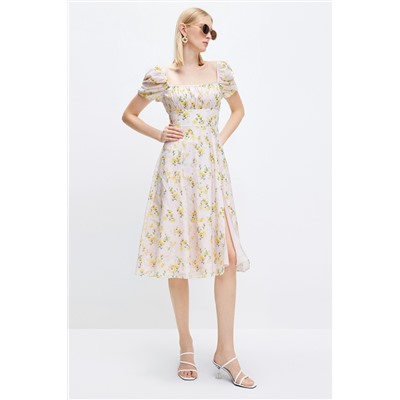 Vestido recto Rosa pastel