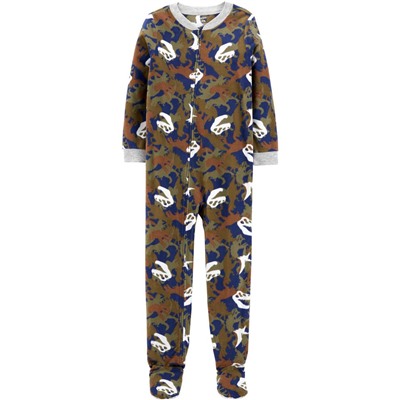 Carter's | Kid 1-Piece Sports Fleece Footie PJs