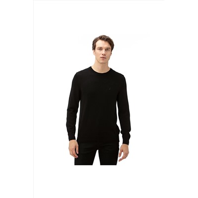 Nautica Erkek Standart Fıt Siyah Triko S93002T