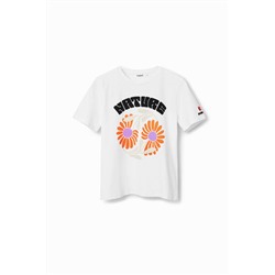 Camiseta "Save Nature" flores