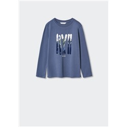 Camiseta manga larga estampada -  Niño | MANGO OUTLET España