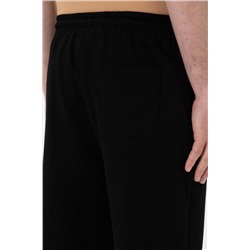 Erkek Regular Fit Siyah Örme Şort