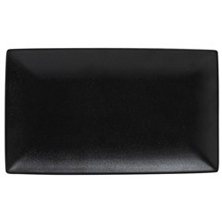 Блюдо, 34,5х19,5 см, фарфор P, прямоугольное, черное, матовое, Caviar Black, 58693