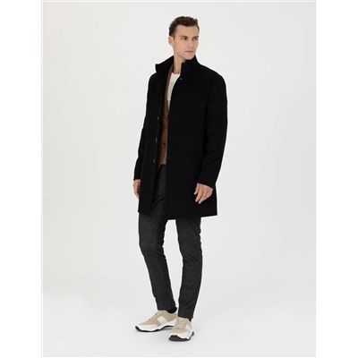 Siyah Slim Fit Palto