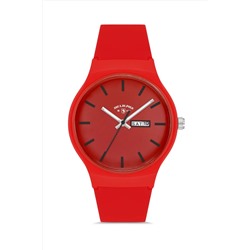 Aqua Di Polo 1987, Kırmızı Unisex Silikon Kol Saati APWR031819