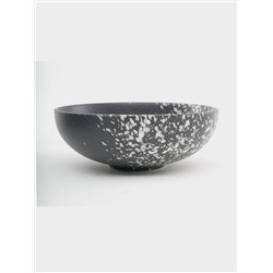 Салатник, 15,5х6 см, 500 мл, фарфор P, черный, в белую крапинку, Caviar Galaxy