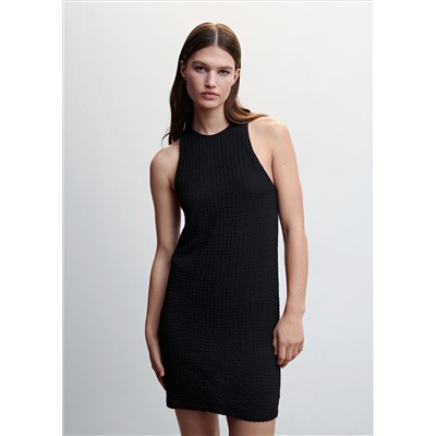Vestido corto textura