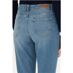 Kadın Koyu Mavi Jean Pantolon
