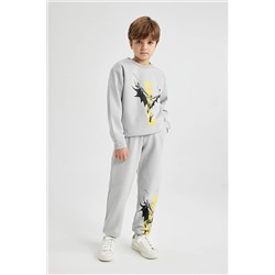 Defacto Erkek Çocuk Batman Sweatshirt Eşofman Altı 2'li Takım X9240A623WN