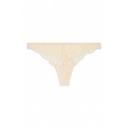 Tanga encaje nude