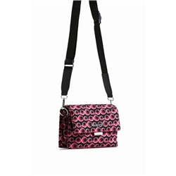 Bolso bandolera jacquard círculos