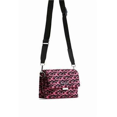 Bolso bandolera jacquard círculos