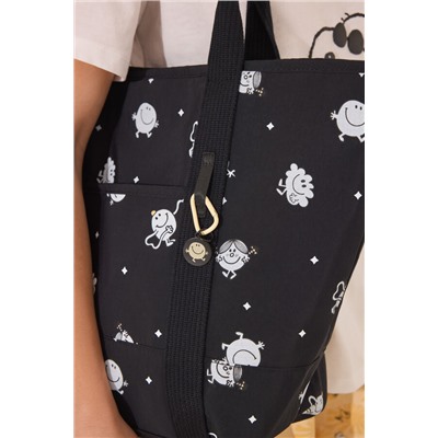Bolso tote negro Mr. Men & Little Miss