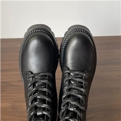 Женские кожаные ботинки Sa*n Marin*a на толстой подошве, экспорт