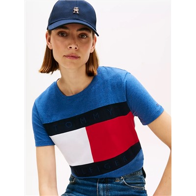 Bold Flag Logo Crewneck T-Shirt