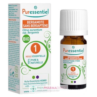 Puressentiel Huile Essentielle Bergamote Sans Bergaptene BIO 10 ml