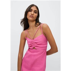 Vestido 100% lino -  Mujer | MANGO OUTLET España