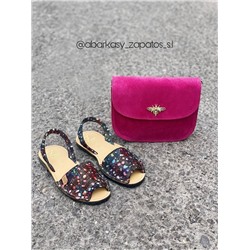 AB.Zapatos · 320-95 · azul+AB.Z PELLE Abeja 23 (360) magenta