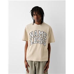 Print boxy fit short sleeve T-shirt