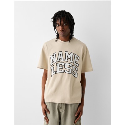 Print boxy fit short sleeve T-shirt