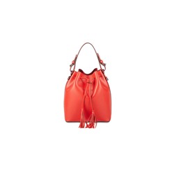 Bolso saco de piel Jila Rojo