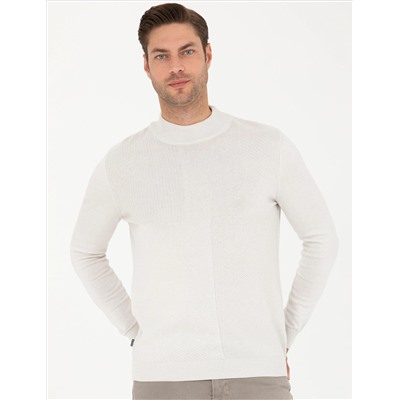 Taş Slim Fit Yarım Balıkçı Yaka Triko Kazak