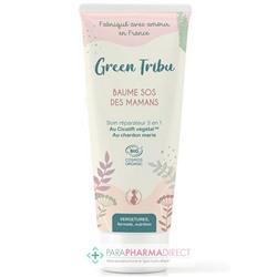 Green Tribu Baume SOS des Mamans - Soin réparateur 3en1 - Vergetures, Fermeté & Nutrition - BIO 125 ml