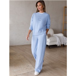 Джемпер из петельчатого футера двухнитки с эластаном