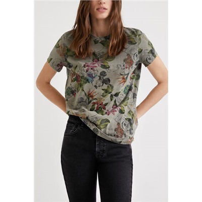 Camiseta tropical Mickey Mouse