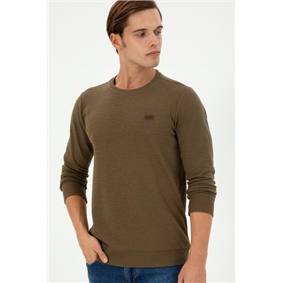 Erkek Haki Sweatshirt