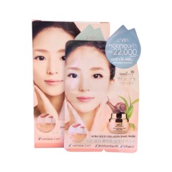 Nami Beauty Secret Aura Gold Collagen Snail Mask 7 G