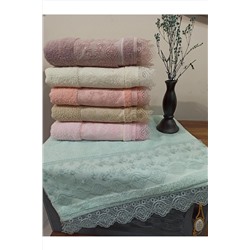 ŞENER HOME 6'lı Dantelli Güpürlü Havlu Seti 50x90 Cm. El&yüz Havlusu DantelliHavlu1