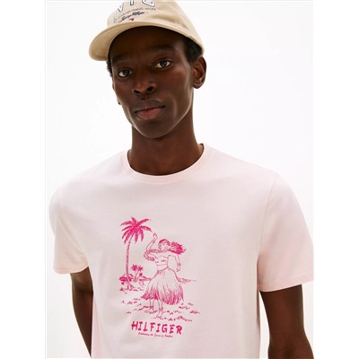 Hula Girl Graphic T-Shirt