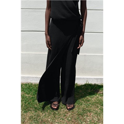 FLOWING WRAP TROUSERS