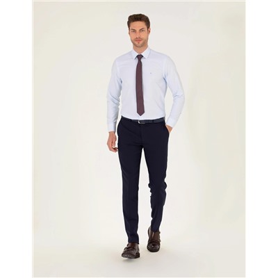 Açık Mavi Regular Fit Uzun Kollu Klasik Gömlek
